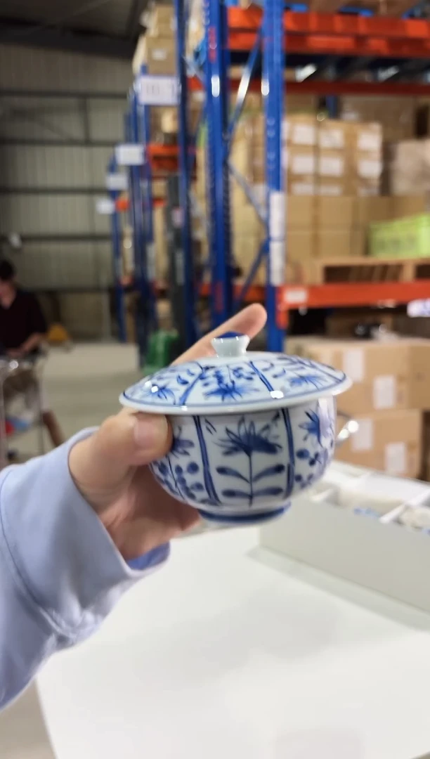 瓷立花 蓋付汲出揃（单只）