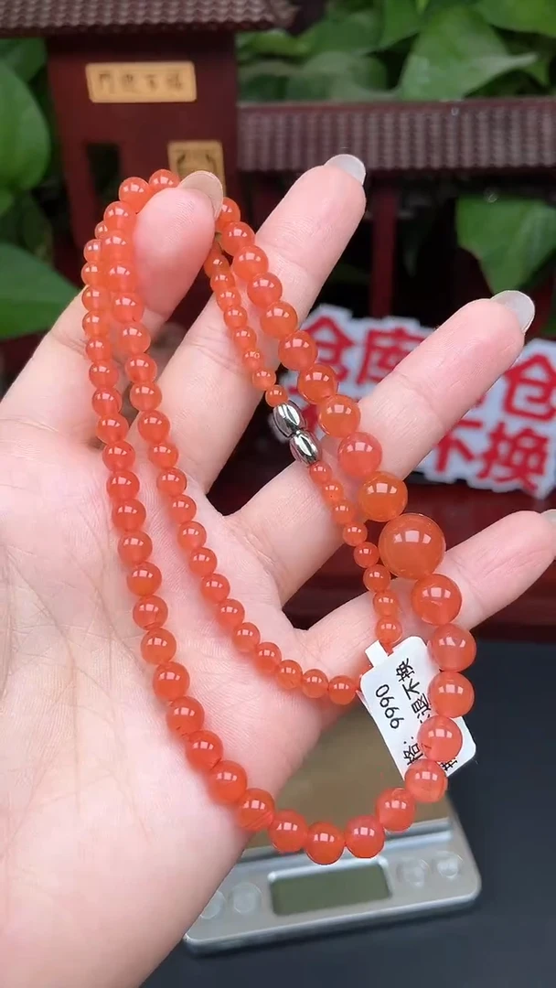 颈饰未镶嵌南红玛瑙项链N004多样性发其一