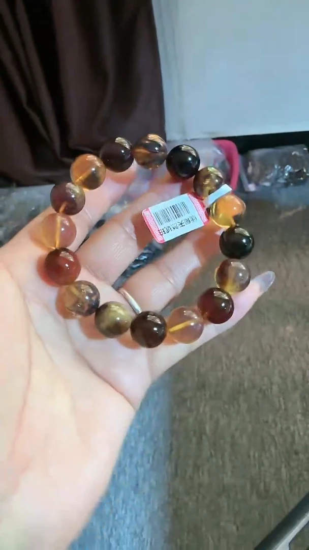 【闪购商品】未镶嵌琥珀手链规格13多宝手串#41