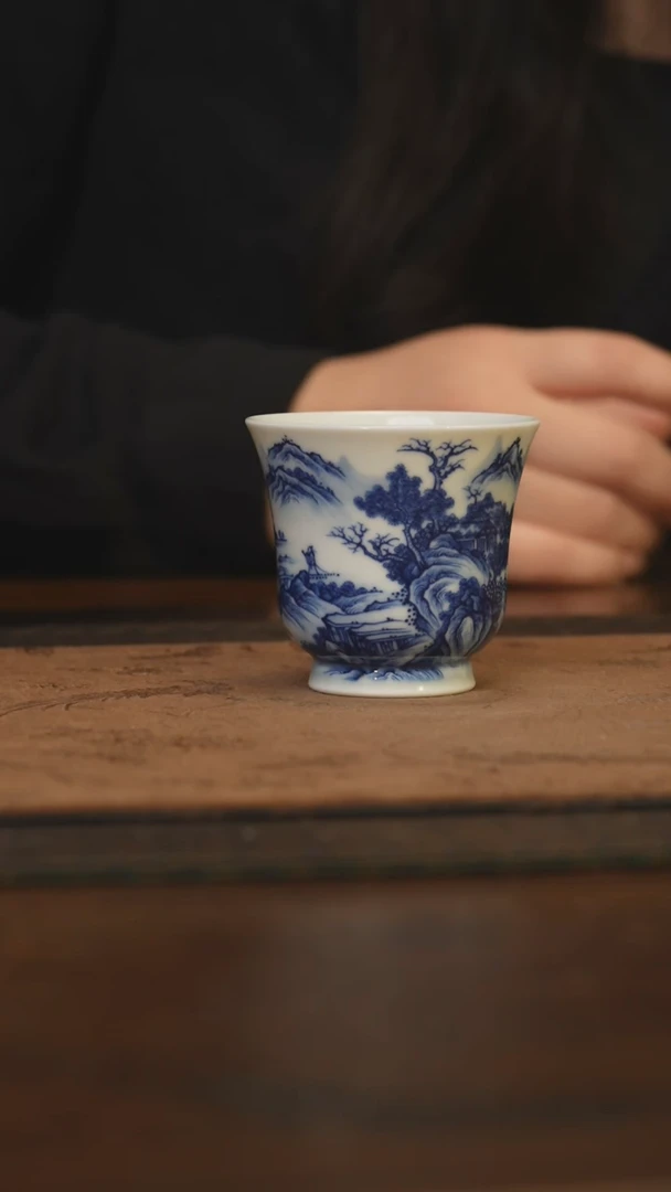 杯柴窑青花破价福利