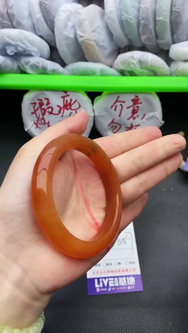 未镶嵌手镯石英质玉瑕疵153+56/57