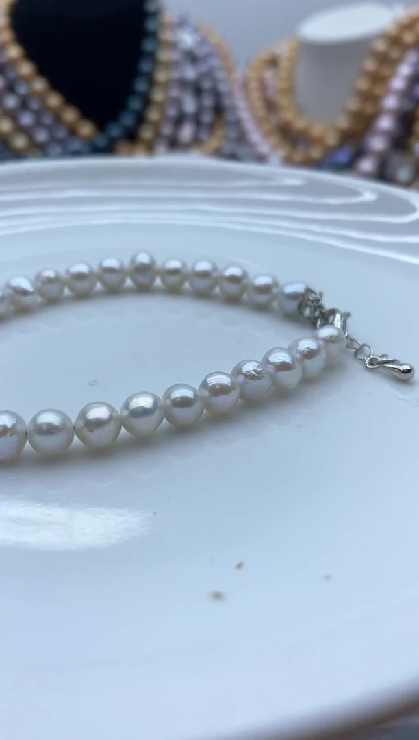 【闪购商品】淡水珍珠颈饰钛钢2