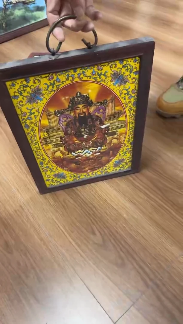 陶瓷瓷板画摆件777