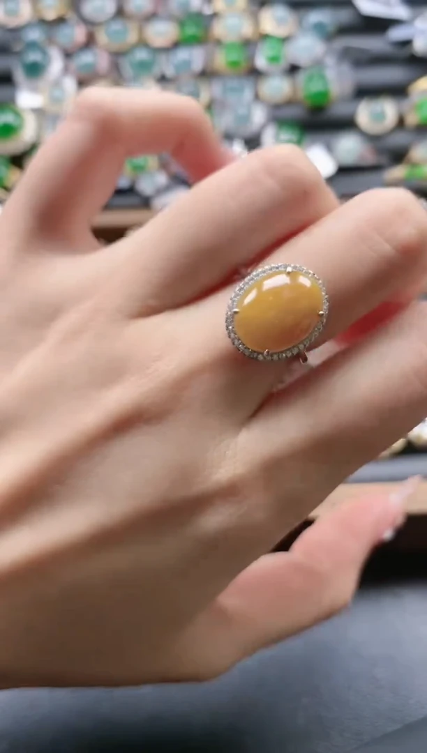 【闪购商品】翡翠戒指银S925镶嵌51151