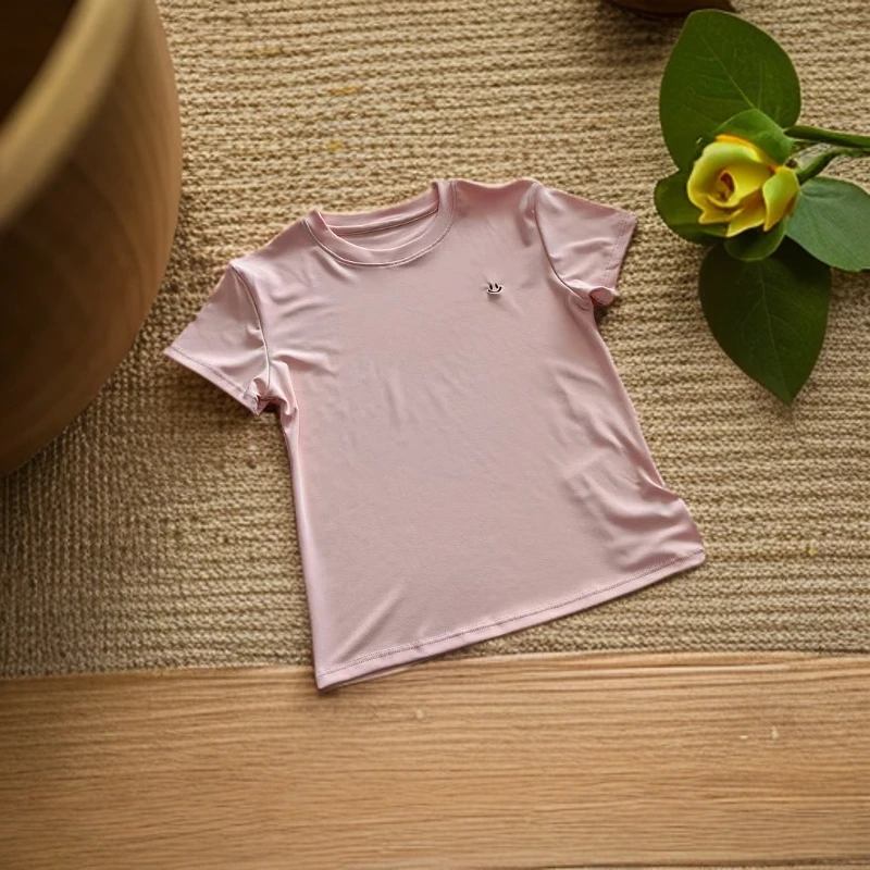 媛媛家百搭时尚笑脸T恤8730短袖春夏款