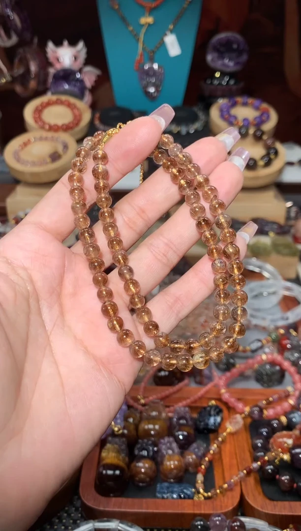 未镶嵌颈饰水晶极光钛项链