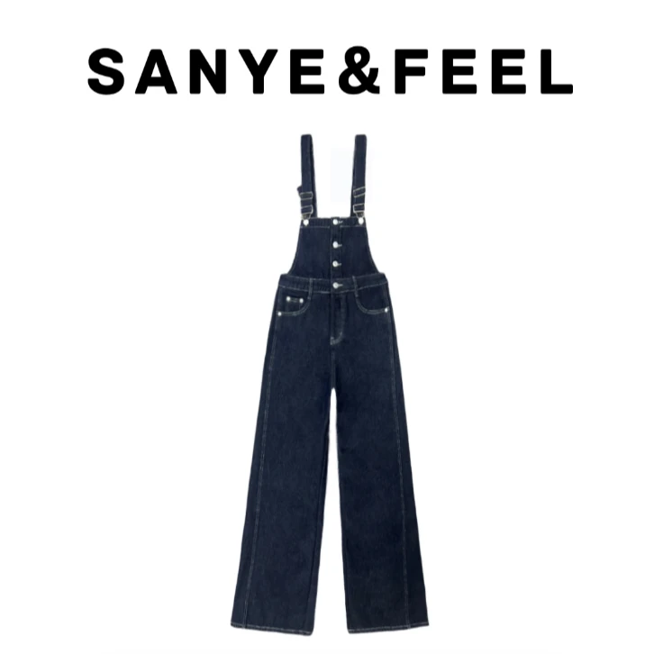 大妍的福利-【背带神裤】63020秋冬新款加绒加厚牛仔背带裤QS