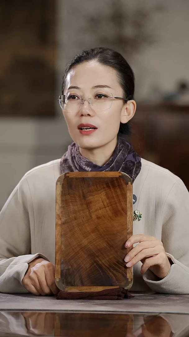 金丝楠683水波纹文承盘（预售10天发货