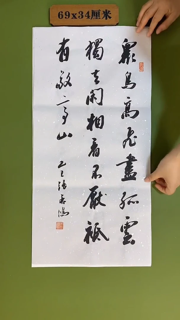书法书法 张若鸿 尺寸69cm*34cm