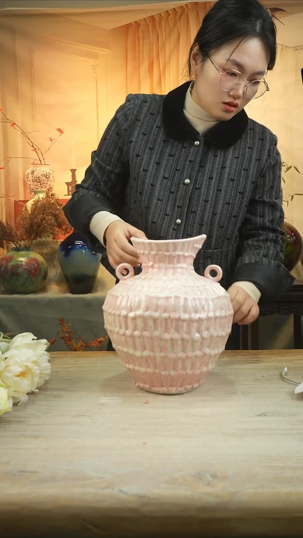 高27口12高温陶瓷花瓶花器