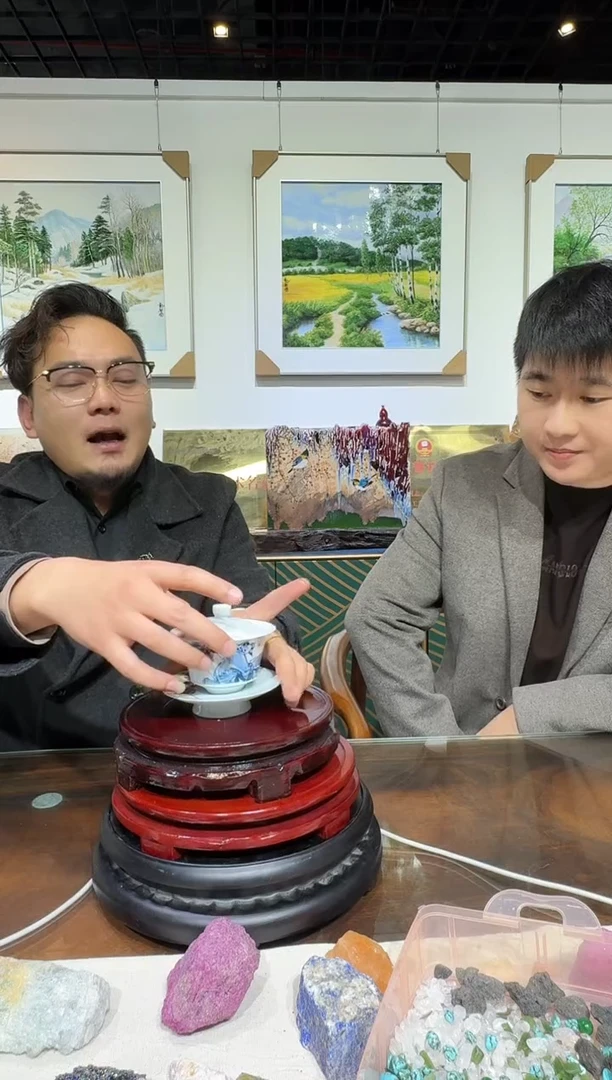 摆件陶郭晋陶瓷流水-21