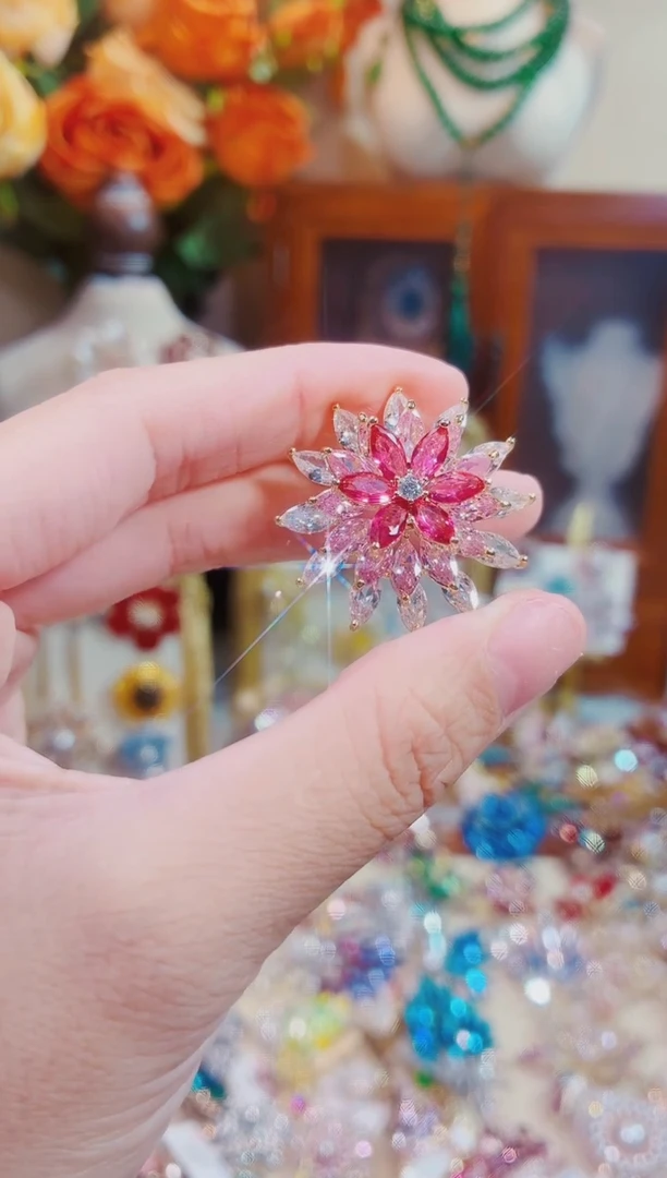合成立方氧化锆铜合金雪花
