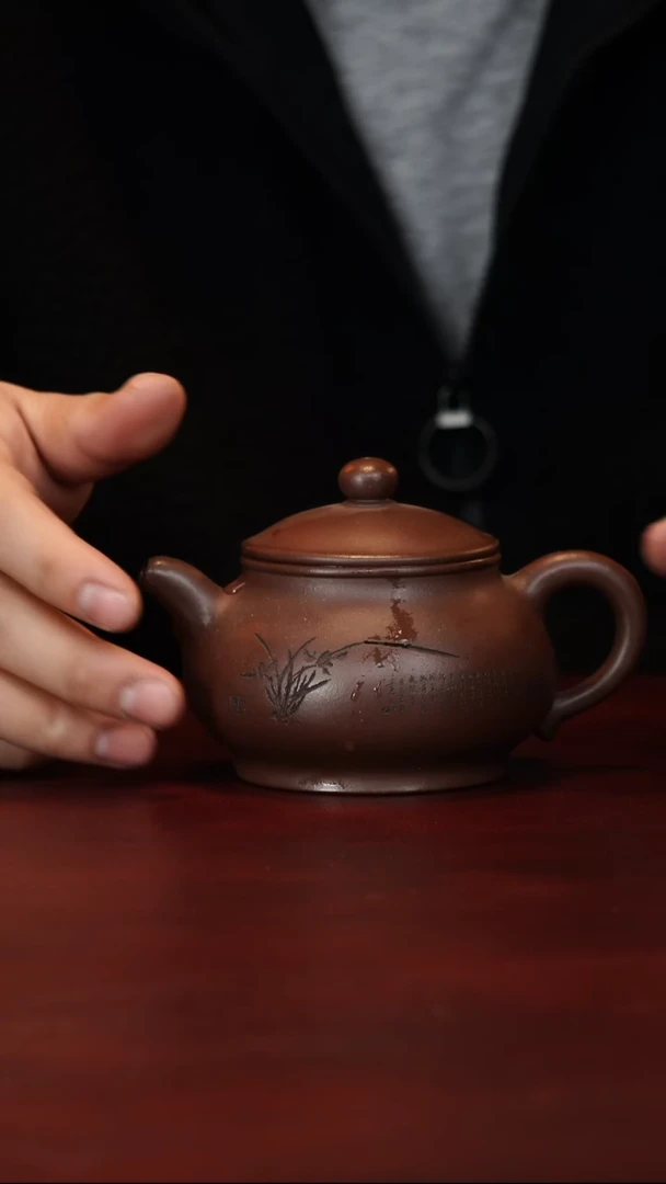 茶壶紫砂朱水娟--手工--潘壶