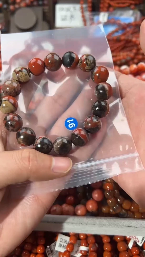 南红玛瑙手串未镶嵌13+