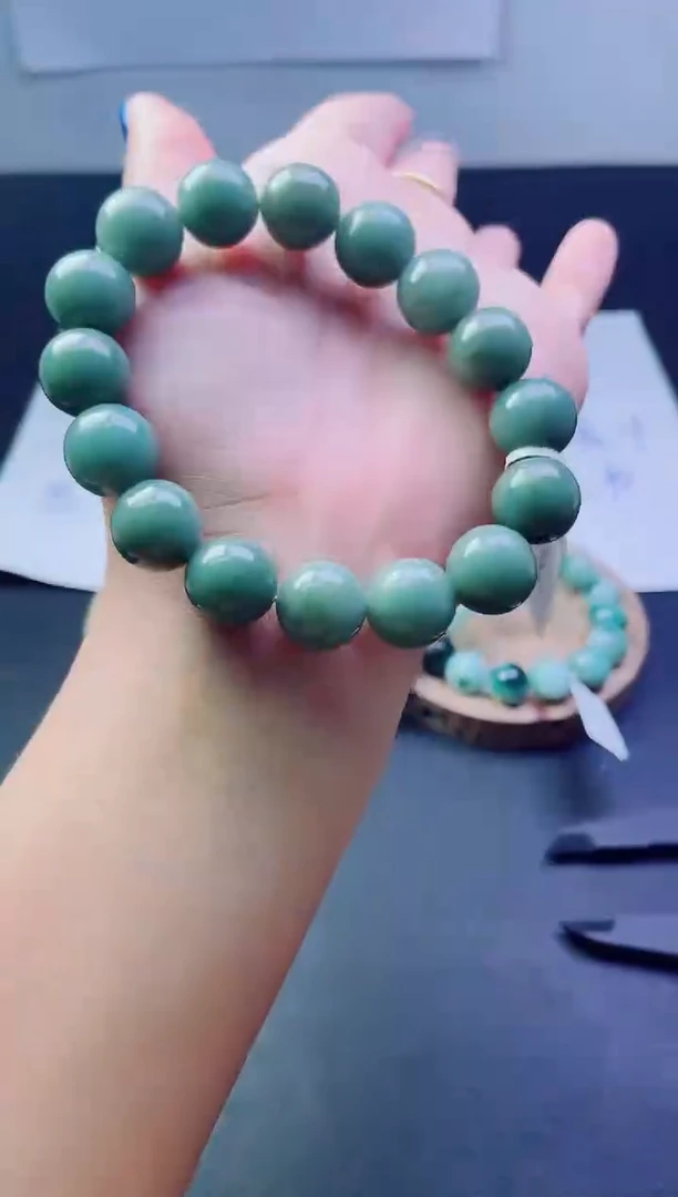未镶嵌定制翡翠珠串