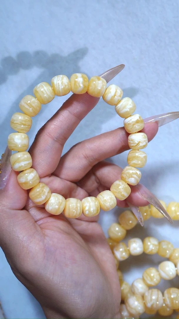 手链蜜蜡未镶嵌典藏级11.2mm爆浓满蜡虎皮千层