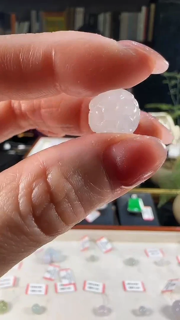 【闪购商品】翡翠散珠未镶嵌天然缅甸翡翠回纹单珠