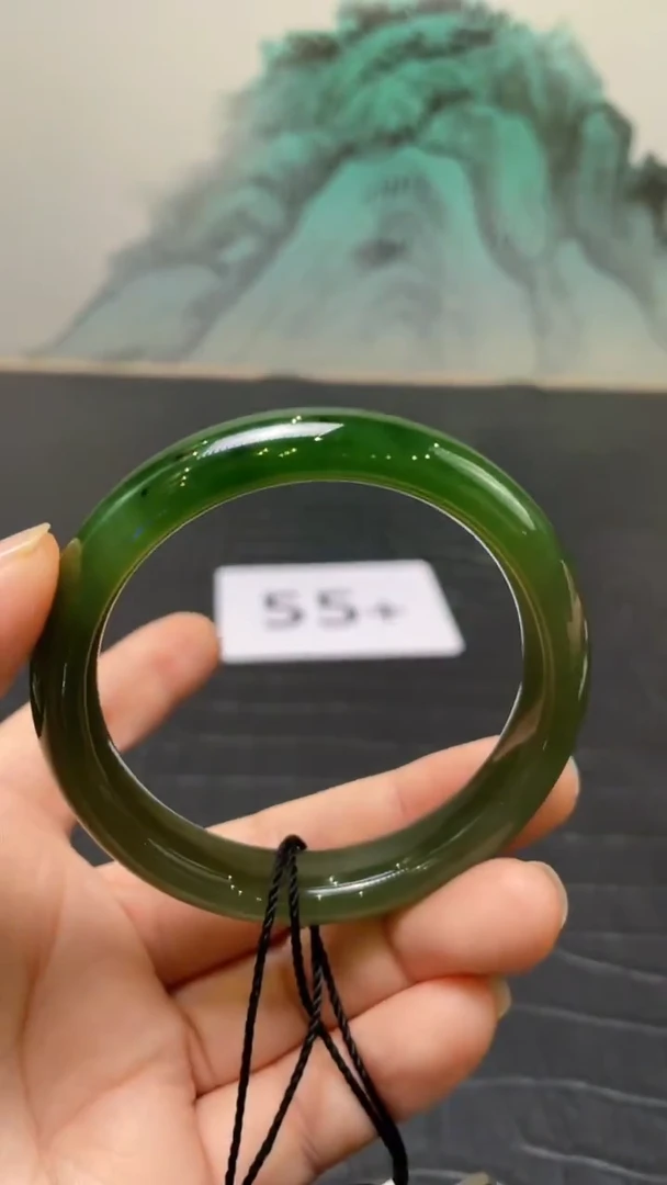 未镶嵌手镯和田玉（碧玉）$*$55+