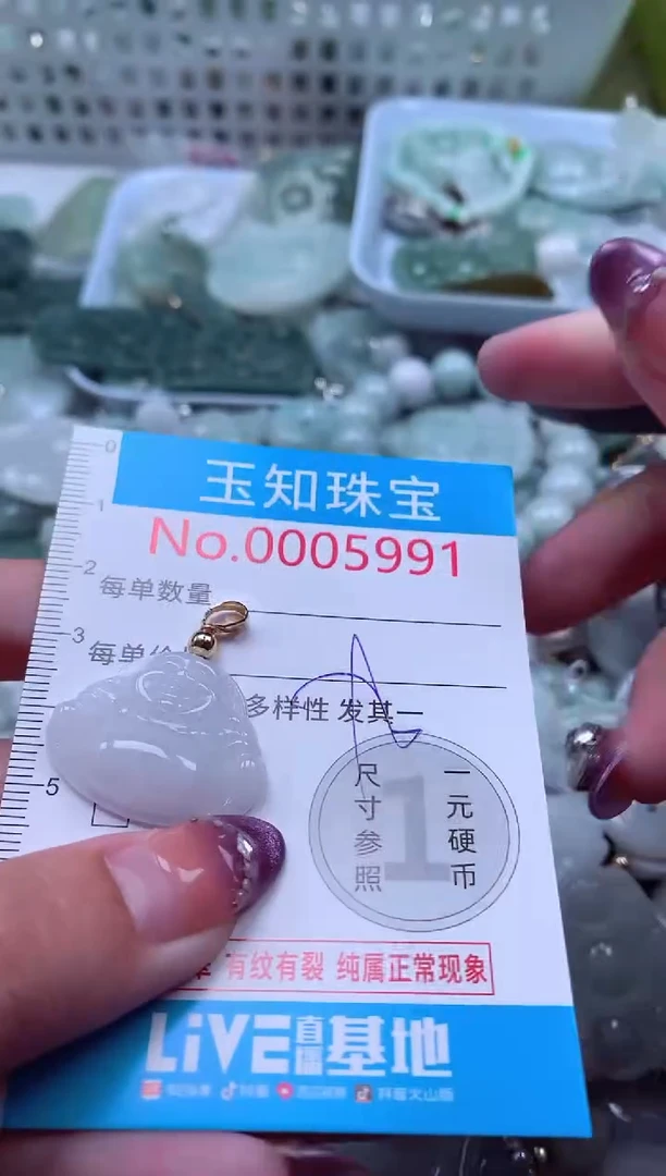 翡翠未镶嵌吊坠(不含链)5991