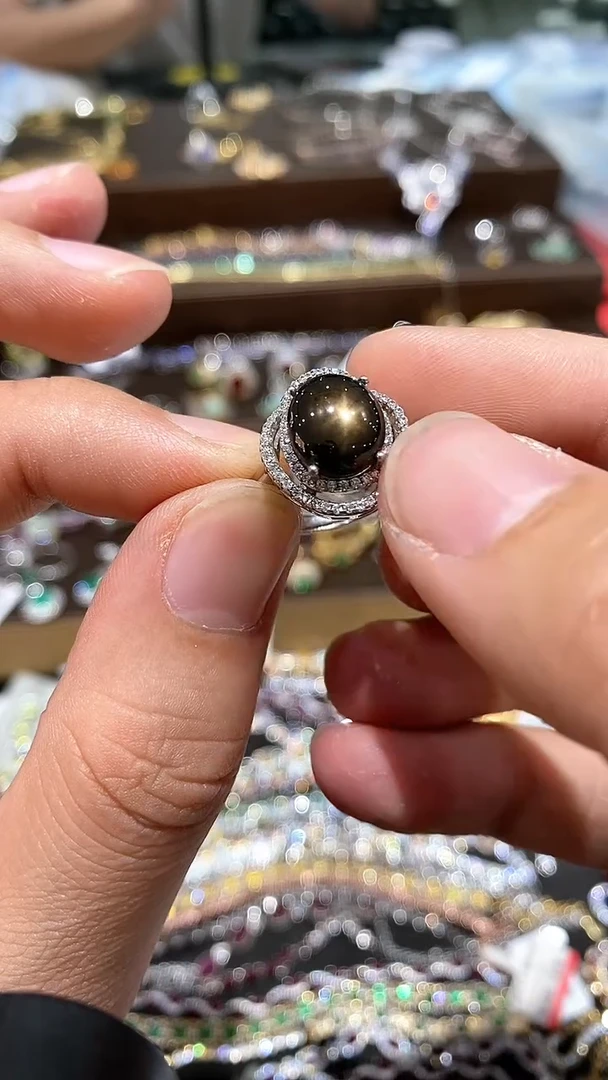 【闪购商品】星光蓝宝石戒指银S925镶嵌戒指