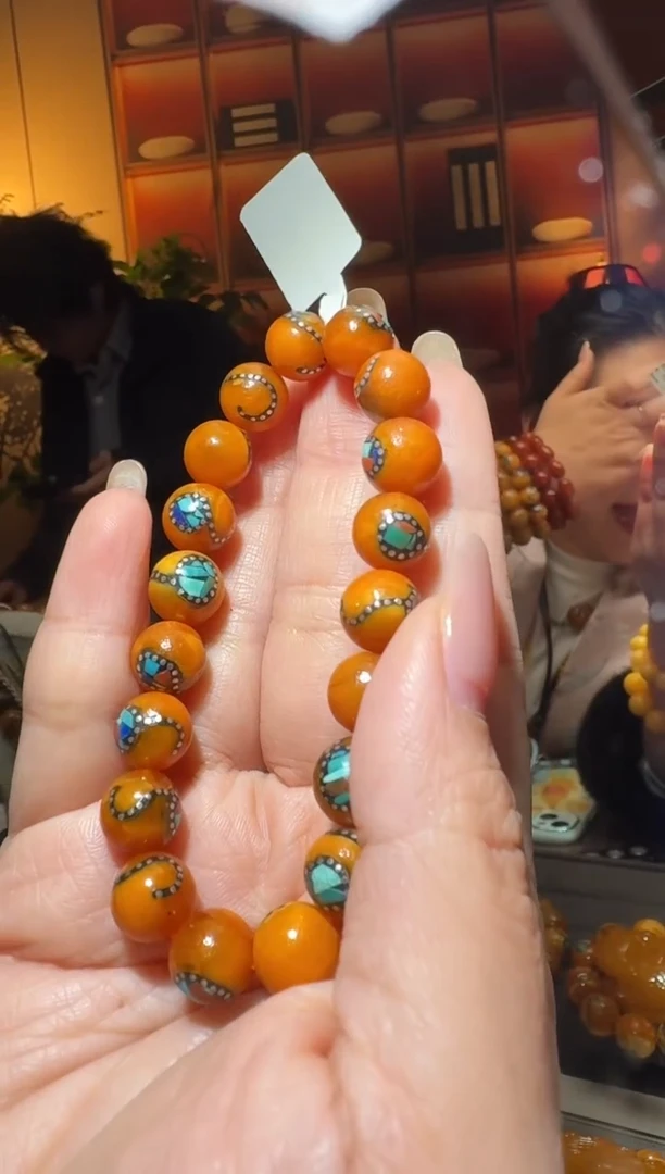 蜜蜡颈饰未镶嵌3211天然蜜蜡珠宝奇石全都保真