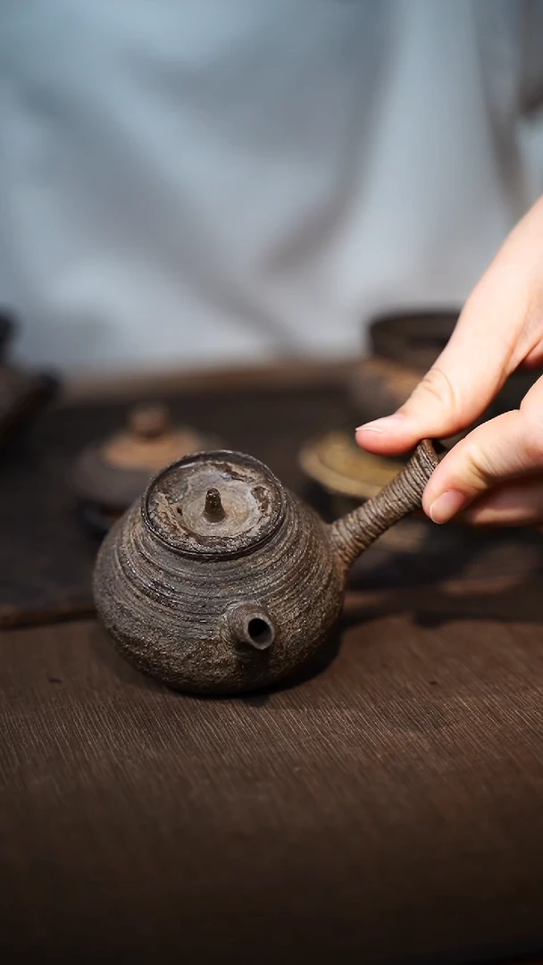 纯手工制作 古南蛮侧把壶120cc