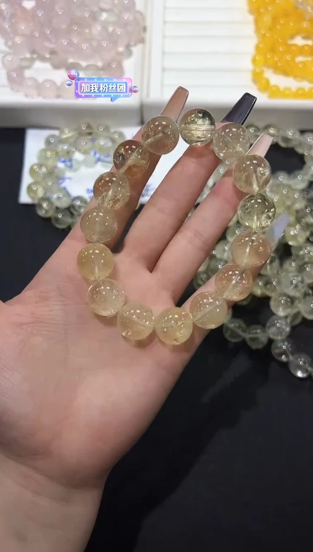 水晶手链未镶嵌11e多样性发其一【1条】默认微瑕15mm