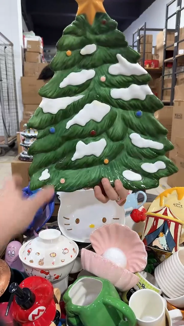 瓷片大号圣诞树餐盘