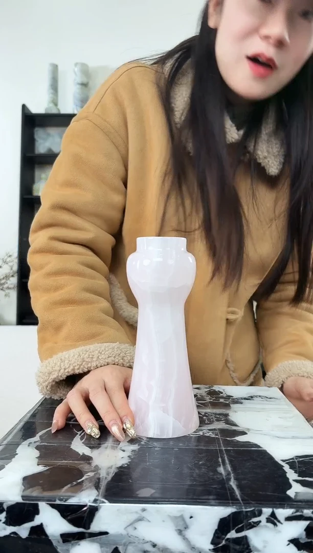 石材粉玉076花瓶