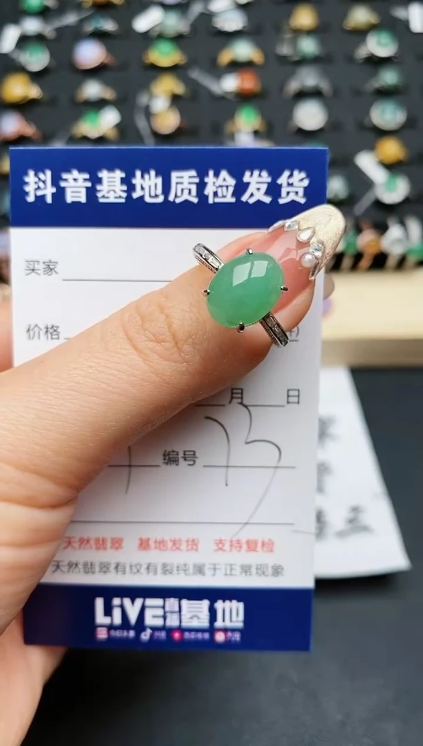 【闪购商品】翡翠戒指银S925镶嵌...........