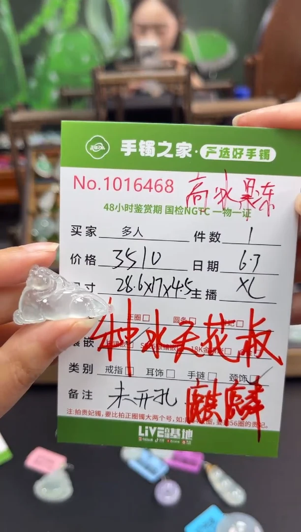 翡翠未镶嵌颈饰多人