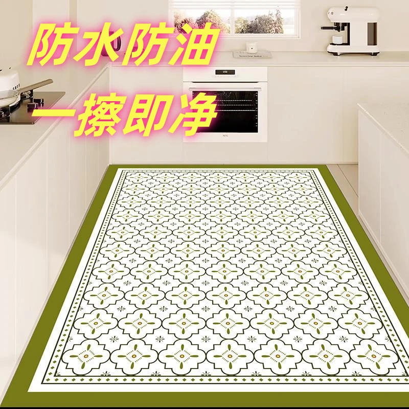 家用地垫玄关免洗厨房pvc入户地毯可擦防滑防油防水门垫脚垫阳台