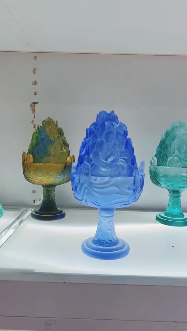 琉璃手工艺品古法琉璃博山炉