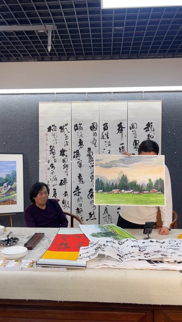 国画文H大水粉作品