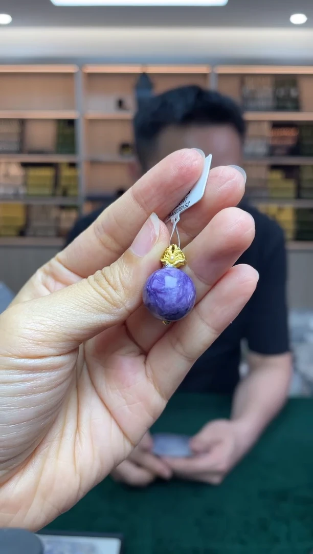 查罗石（紫龙晶）银S925镶嵌`多样性发一件