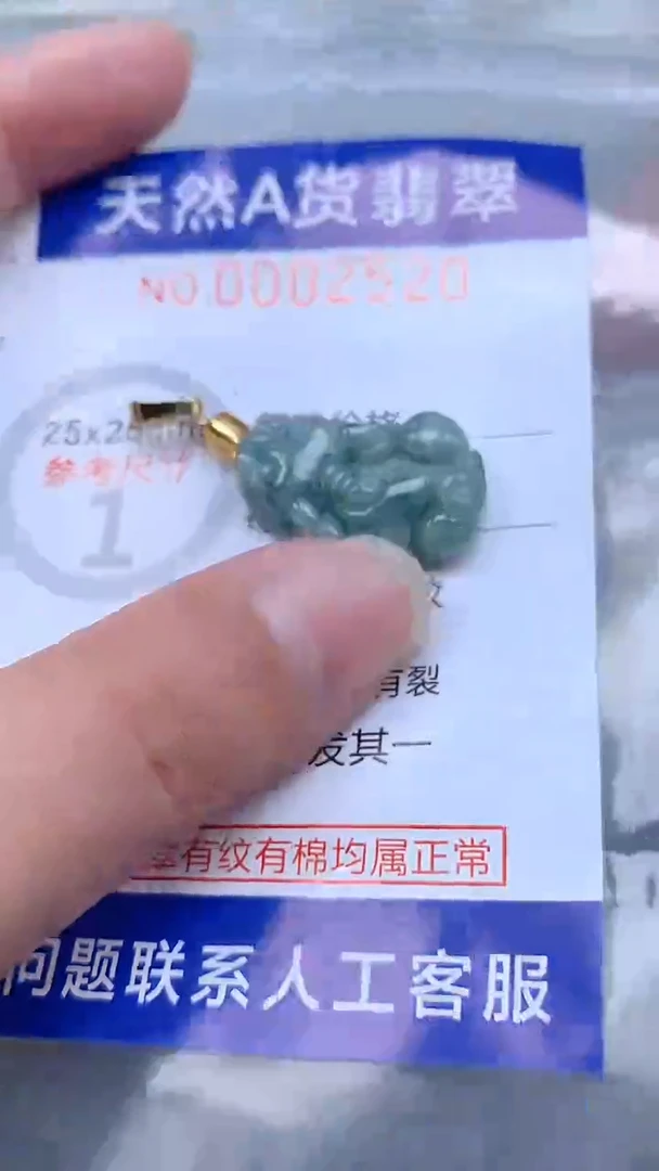 翡翠未镶嵌吊坠(不含链)1