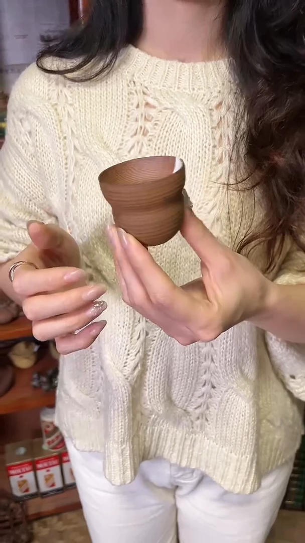 【闪购商品】10016葫芦杯磨砂感老岩泥茶壶