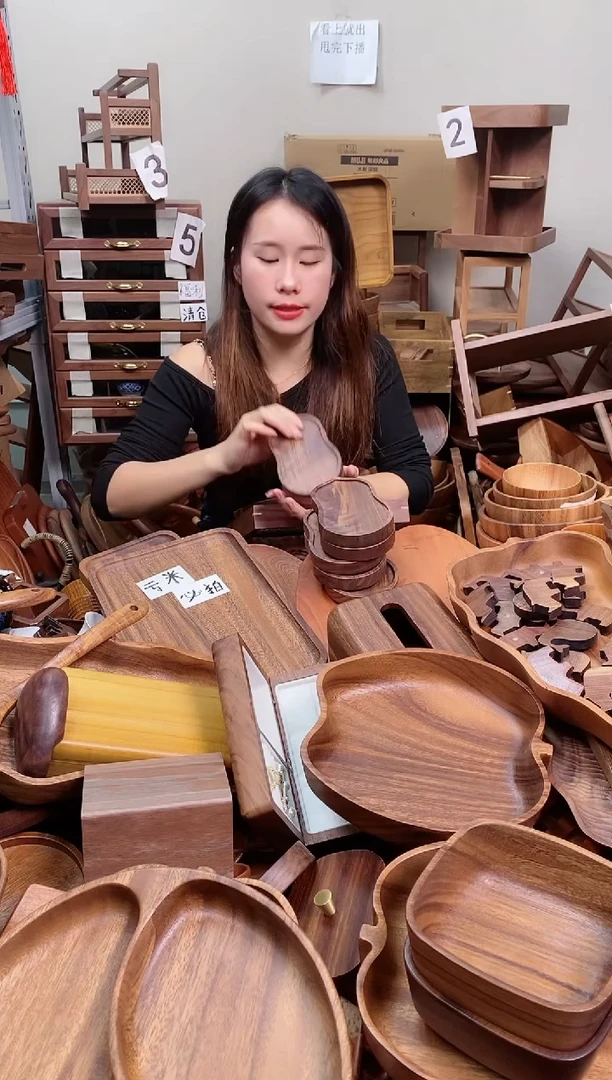 木 北美黑胡桃木葫芦形小底座   直播间发