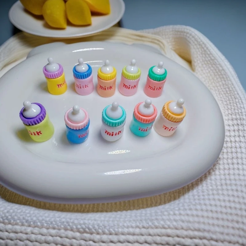 【小妮子DIY】马卡龙diy奶瓶树脂摆件