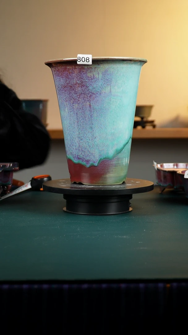 大**苑808纯手工窑变兰花盆26.5/24.5/22/19