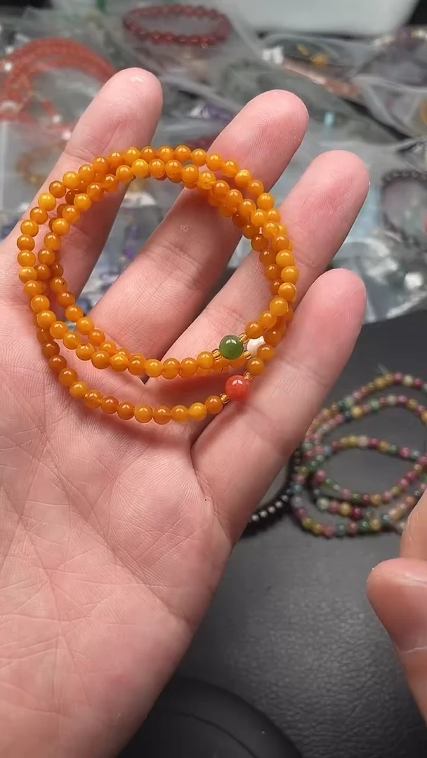 未镶嵌蜜蜡手串多样性发货拍一发一