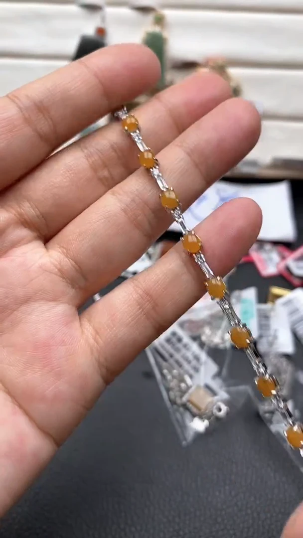 银S925镶嵌戒指翡翠1