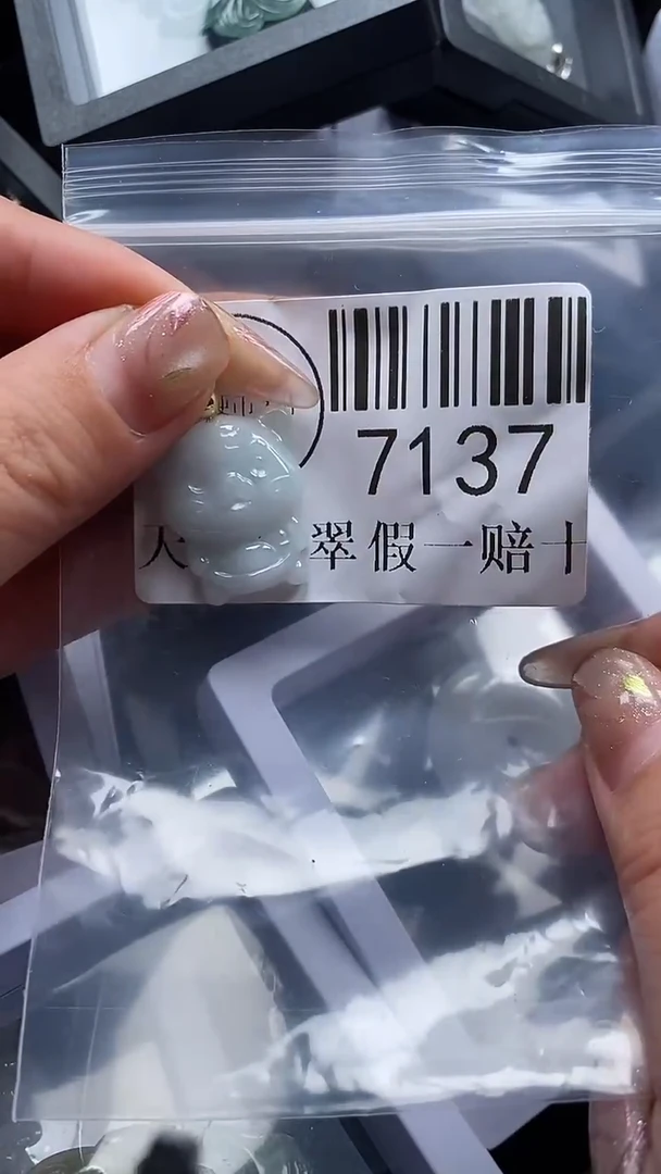 翡翠未镶嵌吊坠(不含链)7137