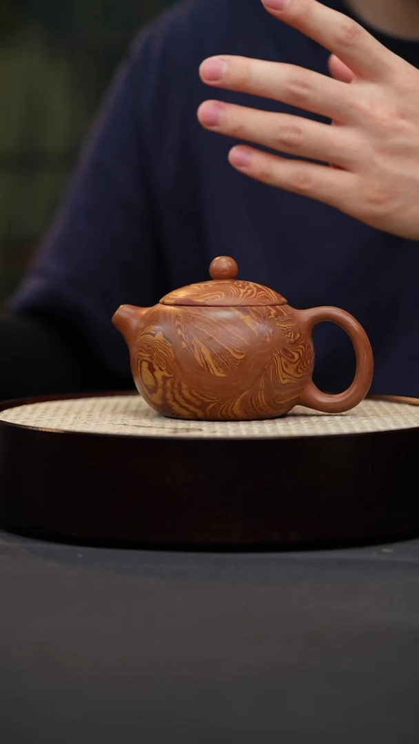 茶壶紫砂17 绞泥西施原矿紫砂壶
