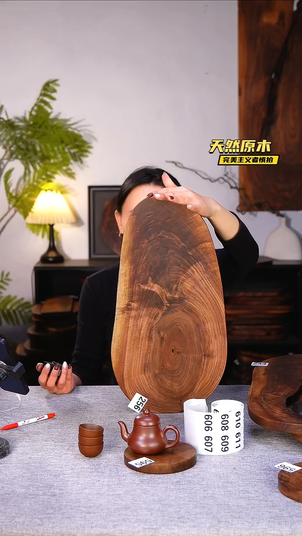 木北美黑胡桃原木.干裂疤结不属于商品质量问题完美主义者慎拍