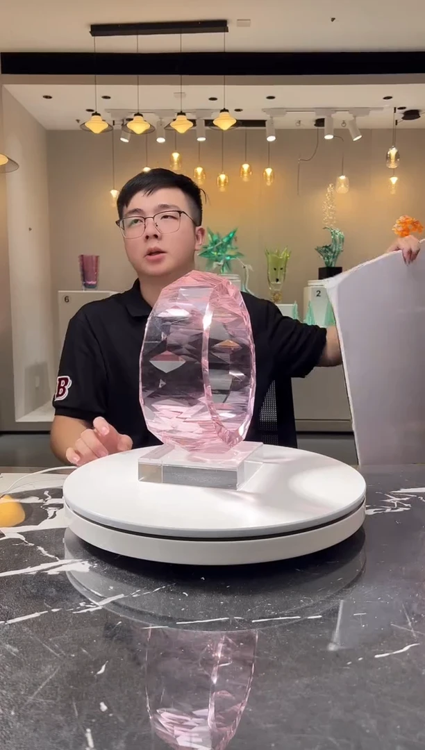 摆件巴比特美学 光影之环粉色闭口