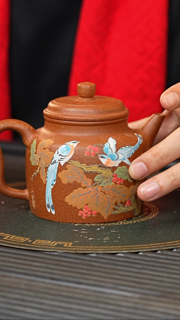 【闪购商品】紫砂茶壶PHJ 桃花泥 高德钟 320cc
