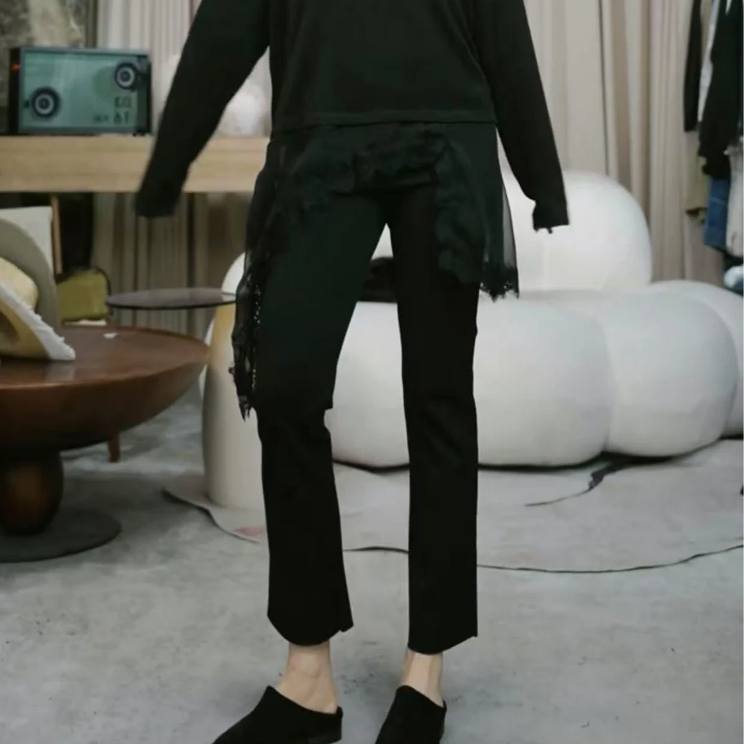 infobyfive2025秋冬新款瘦瘦裤四代铅笔裤八分裤小黑裤NF0503179