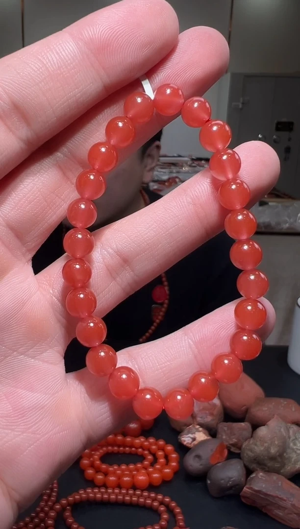 【闪购商品】南红玛瑙手链未镶嵌7mm/yz15016多样性发货