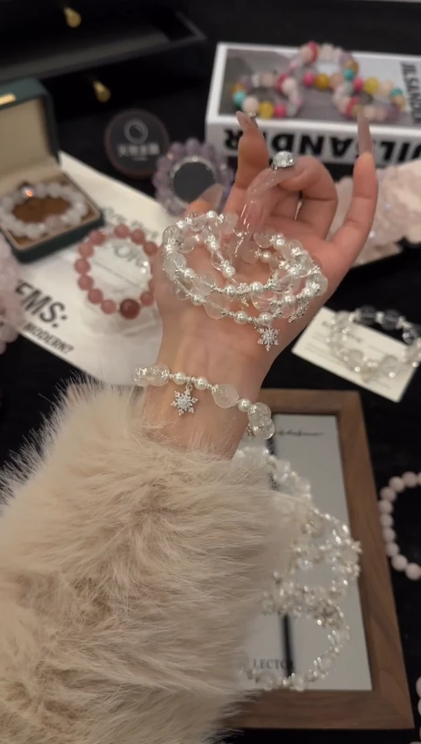 合金手链水晶白阿赛x3607